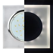 Ecola GX53 H4 LD5311 Glass Стекло Квадрат скошенный край с подсветкой хром - матовый