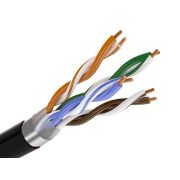 ЧЕРНАЯ Витая пара FTP Premium 4 пары AWG 24 категория 5е внешняя