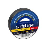 Изолента ПВХ черная 19мм 20м Safeline