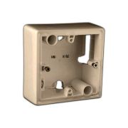 Коробка накладная 1 постовая слон кость Valena
