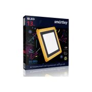 Встраиваемый LED светильник квадрат с оранж подсветкойDLВ 13w/65000К+О/IP20 (Smartbuy)